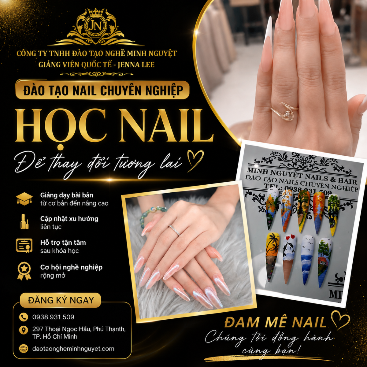 Đào tạo nail online tại Mỹ